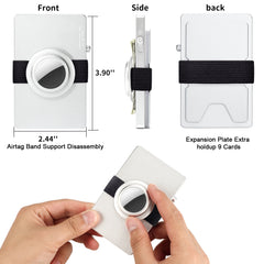 TOYFID All-Aluminum Pop Up Slide Rfid Slim Card Holder Wallet With Airtag Holder