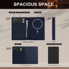 Aluminum Alloy Wallet With Genuine Leather Cover