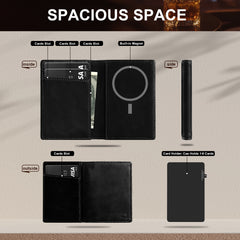 Aluminum Alloy Wallet With Genuine Leather Cover