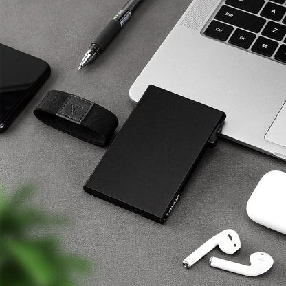RFID Card Holder Pop Up Minimalist Wallet for Men Women RFID Blocking Protection Metal Aluminum Slim Credit Card Case
