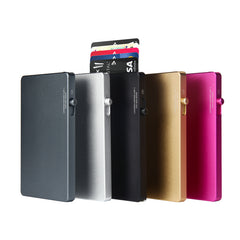 TOYFID All-Aluminum Pop Up Slide Rfid Slim Basic Card Holder Wallet