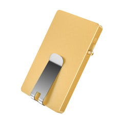 Clip Wallet Pop Up Slide With Money clip,All Aluminum Rfid Slim Card Holder