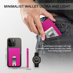 Clip Wallet Pop Up Slide With Money clip,All Aluminum Rfid Slim Card Holder