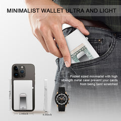 Clip Wallet Pop Up Slide With Money clip,All Aluminum Rfid Slim Card Holder